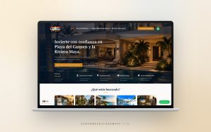 Diseño web para Sun Homes, inmobiliaria en Playa del Carmen